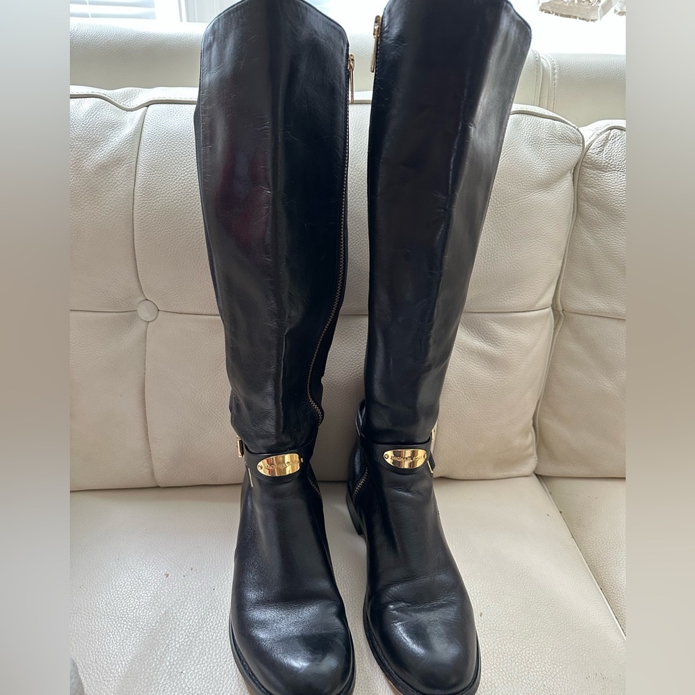 Michael Kors black Riding boots size 8/5